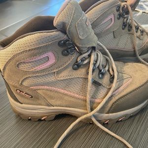 Hi Tec hiking boots. Worn a few times. Water proof.